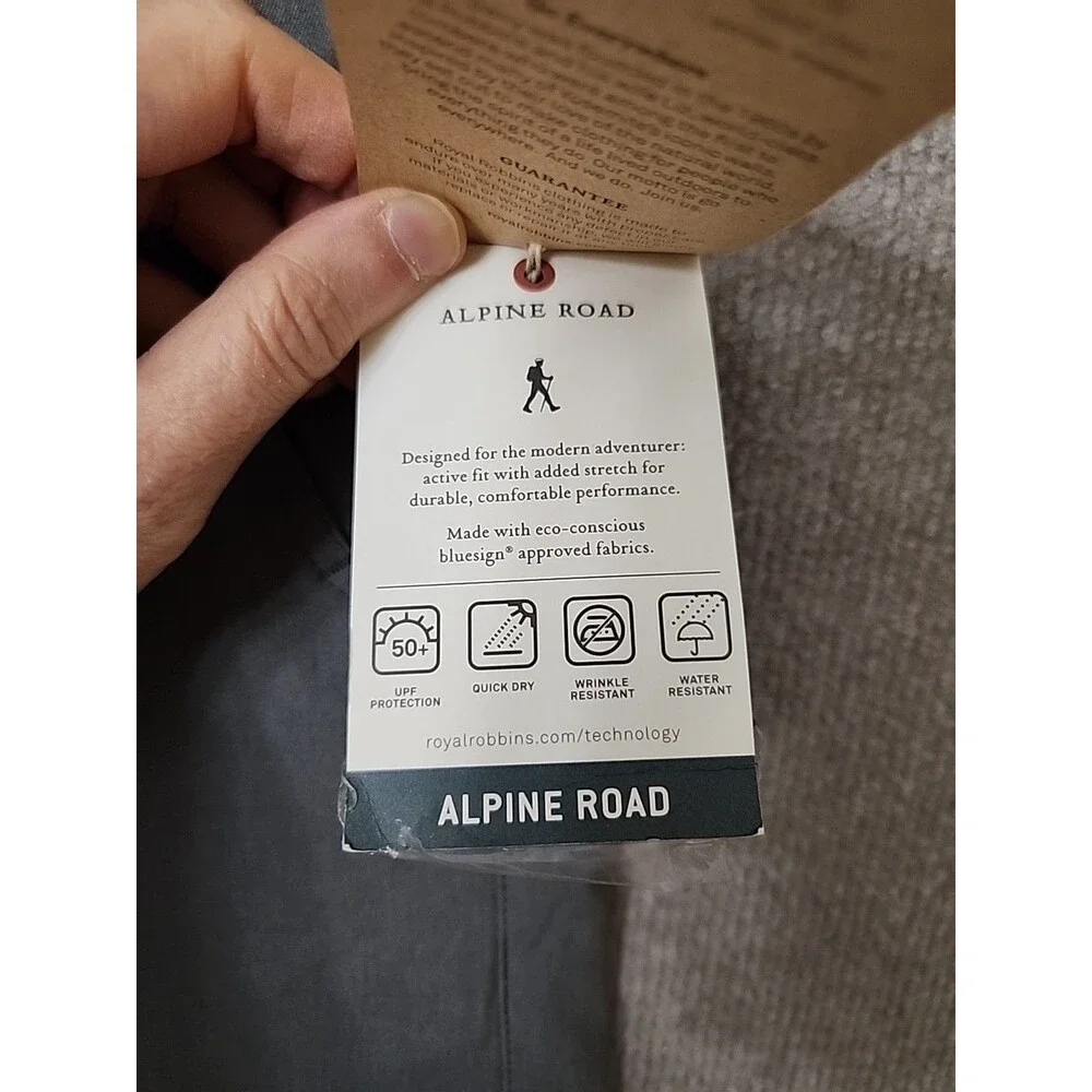 Royal Robbins Alpine Road Shorts Womens 4 Pewter Gray Hiking Stretch NEW - Picture 5 of 10